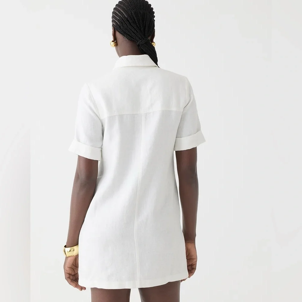 J.Crew Gamine shirtdress in linen BY826